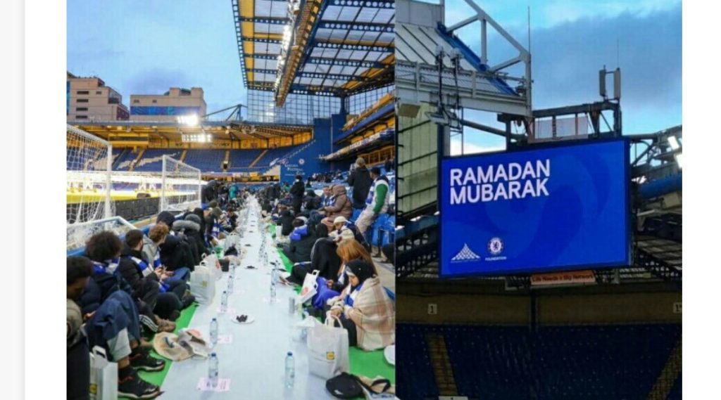 "Çelsi" stadionunda iftar süfrəsi təşkil etdi