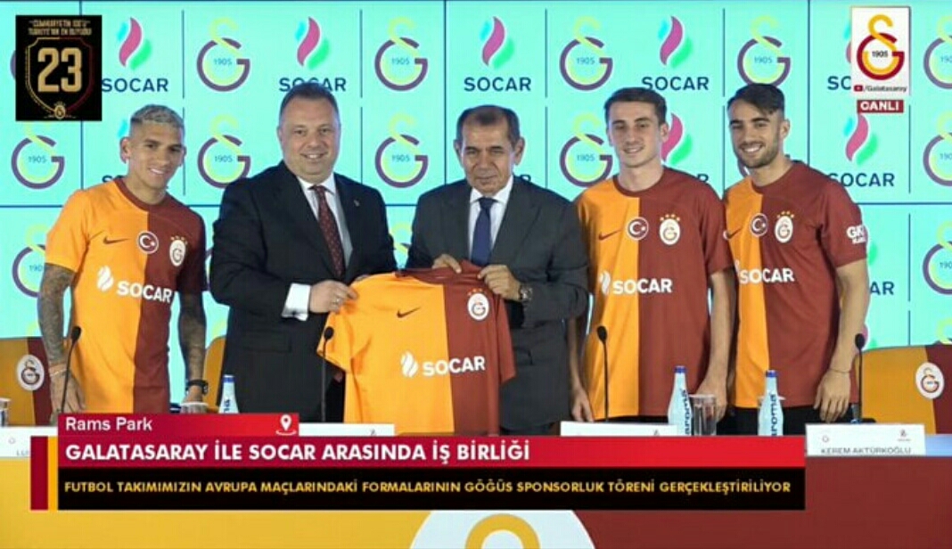 "Qalatasaray" SOCAR ilə sponsorluq müqaviləsi imzaladı