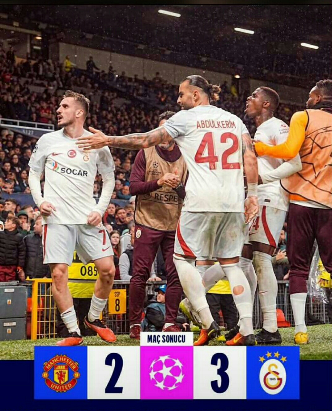 "Qalatasaray" "Mançester Yunayted"i məğlub etdi
