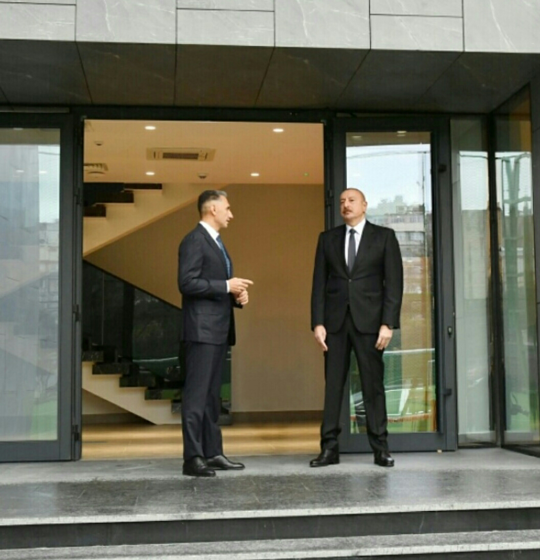 Prezident İlham Əliyev millinin məşq bazasında