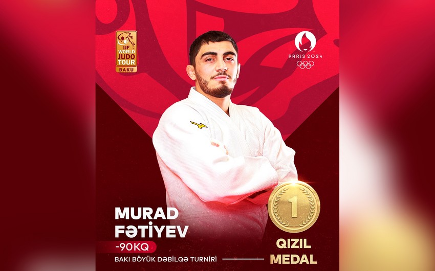 Azərbaycanın daha bir cüdoçusu qızıl medal qazandı