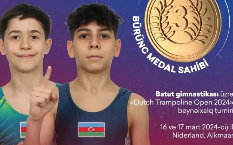 Azərbaycanın iki gimnastı Niderlandda qızıl medal qazandı