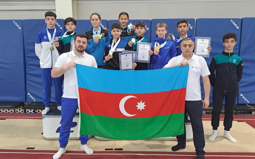 Azərbaycan gimnastları Qazaxıstanda keçirilən turnirdə 6 medal qazandılar
