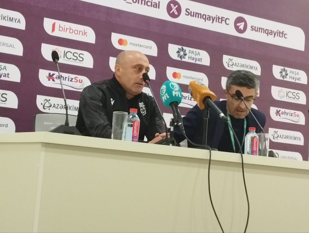 "Sumqayıt"ın məşqçisi: "Cərimə meydançasında təmas varsa, penalti qərarı doğrudur"