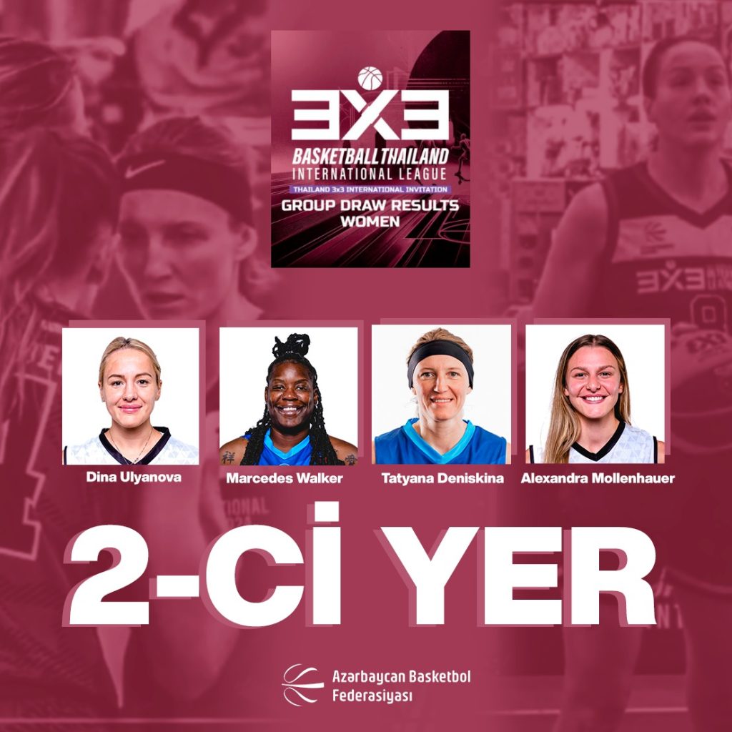 Basketbol üzrə 3x3 qadın millimiz beynəlxalq turnirdə ikinci oldu