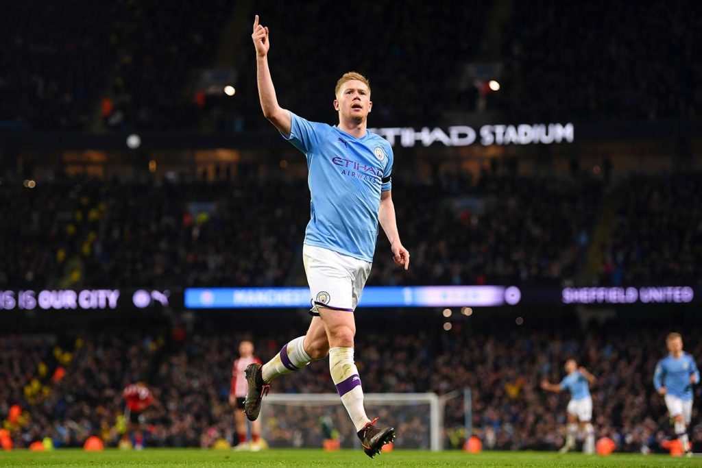De Bruyne 100-ə çatdı