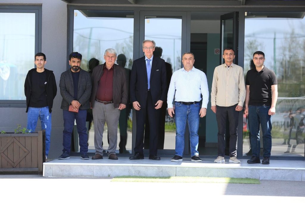 UEFA inspektoru Tovuz stadionunu incələdi