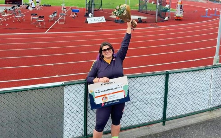 Azərbaycanlı idmançı Dünya Atletikasının gümüş səviyyəli yarışında qızıl medal qazanıb