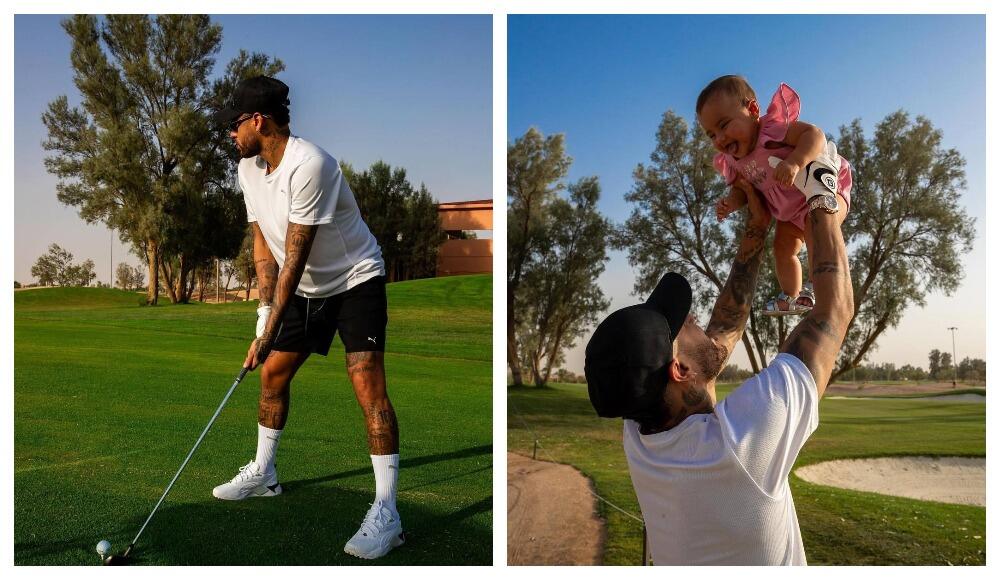 Neymar həm dincəlir, həm də... - FOTOLAR