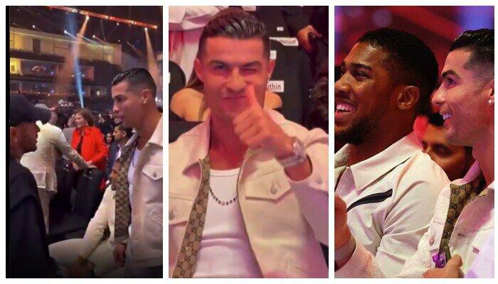 Ronaldo Tayson-Usik döyüşünə belə damğa vurdu - FOTOLAR