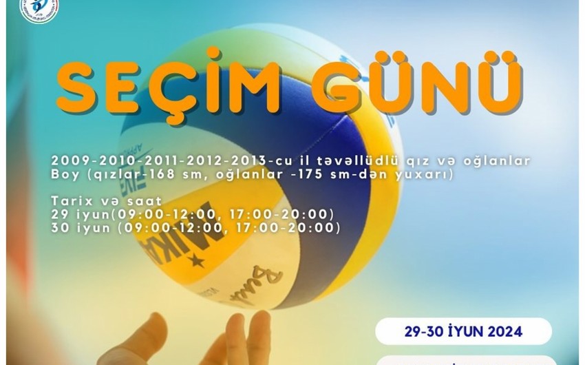 Bakıda ilk dəfə çimərlik voleybolu üzrə "Seçim Günü" keçiriləcək