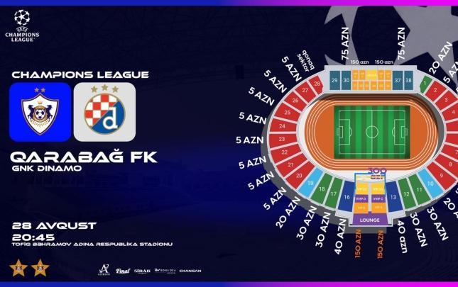 "Qarabağ" - "Dinamo" matçına neçə bilet satılıb?