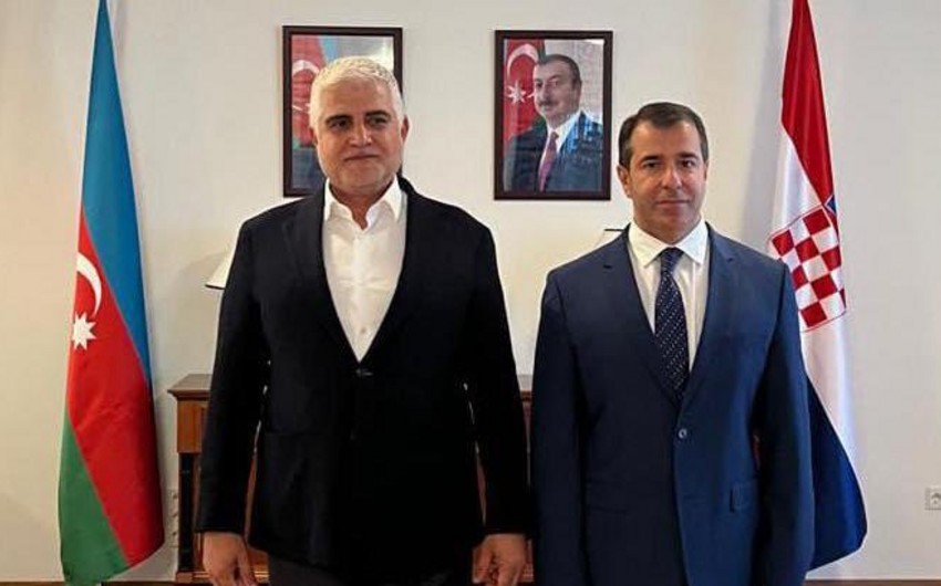 "Qarabağ"ın prezidenti Azərbaycanın Xorvatiyadakı səfiri ilə görüşüb