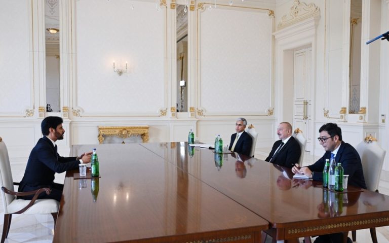 Prezident İlham Əliyev Məhəmməd Ben Sulayemi qəbul edib
