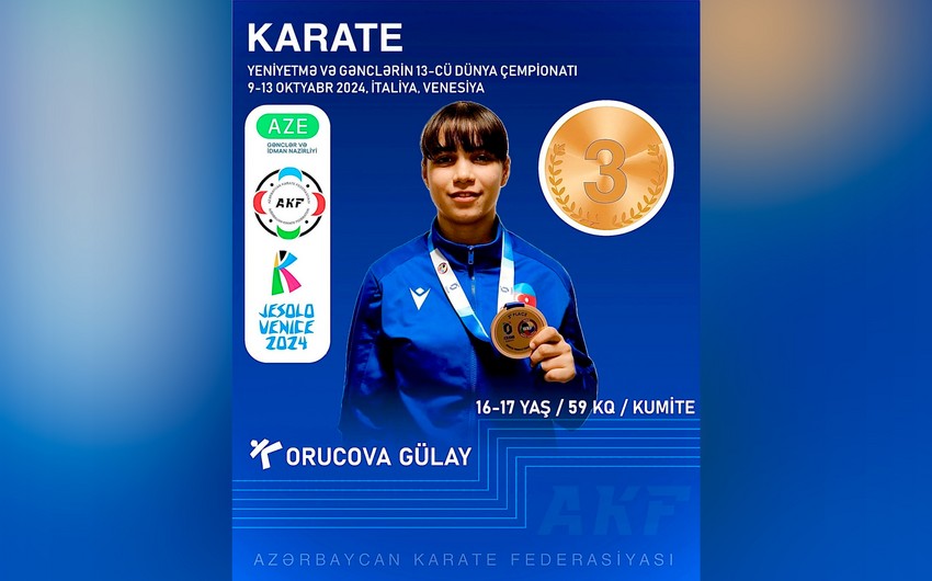 Azərbaycan karateçisindən İtaliyada bürünc medal