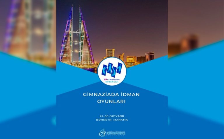 Yeniyetmə paralimpiyaçılar Gimnaziadada iştirak edəcəklər