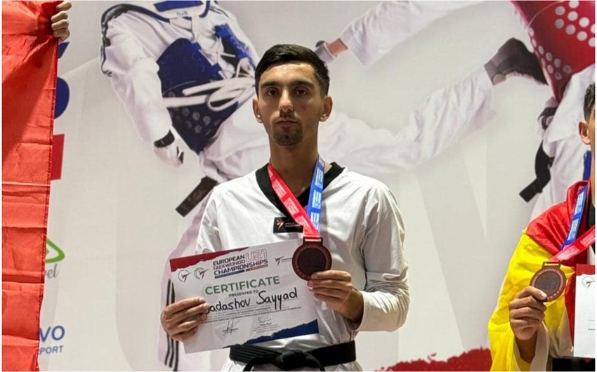 Azərbaycan taekvondoçusu Avropa çempionatında “bürünc” qazanıb