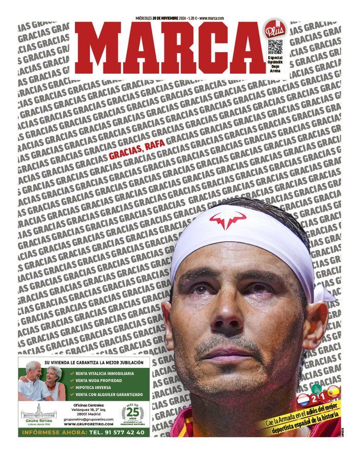 Təsirli manşet: “Marca” əfsanəni belə yola saldı – FOTO 2 Təsirli manşet: “Marca” əfsanəni belə yola saldı – FOTO