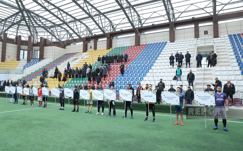 Heydər Əliyevin xatirəsinə həsr olunmuş minifutbol turnirinin açılış mərasimi keçirildi