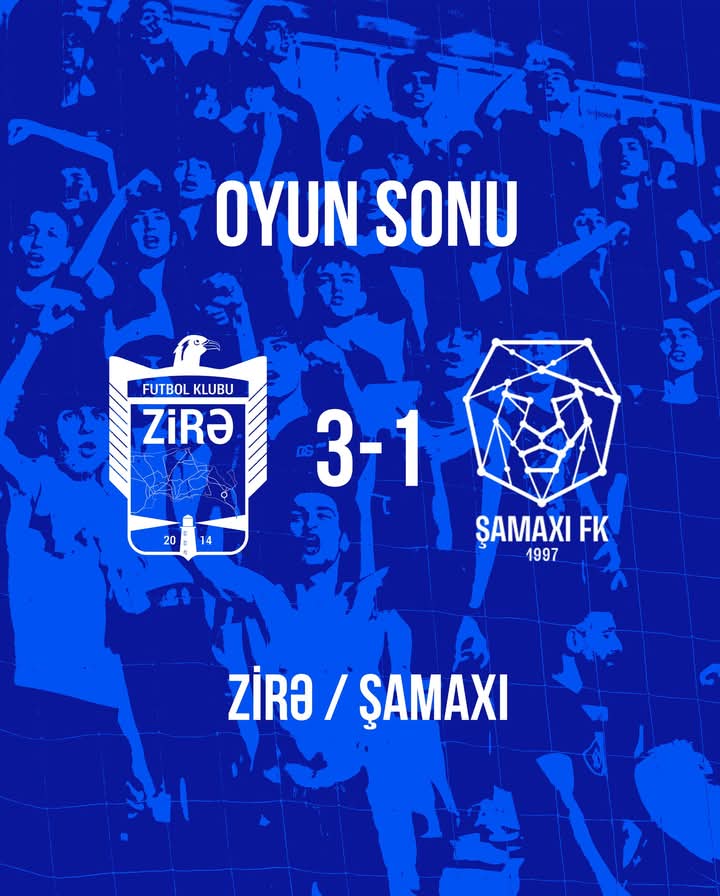 "Zirə" "Şamaxı"ya qalib gəldi
