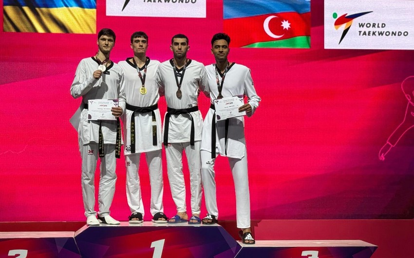Azərbaycanın daha üç taekvondoçusu Türkiyədə medal qazandı