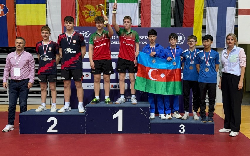 Azərbaycanın stolüstü tennisçiləri Xorvatiyada medal qazandılar