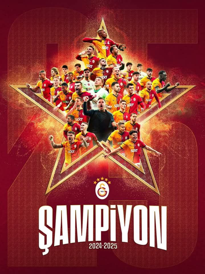 Türkiyə tarixində ilk: "Qalatasaray" 25-ci dəfə çempionu oldu