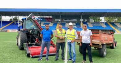 Tovuzda stadionun ot örtüyünün dəyişdirilməsi prosesinə start verilib