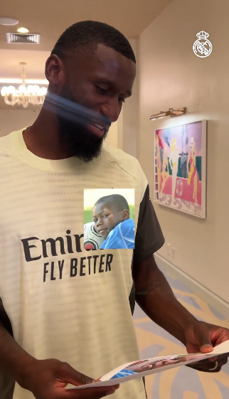 Rudiger “Real”ın oyunçularının uşaqlıq fotolarına baxır: Hamını tanımadı – VİDEO