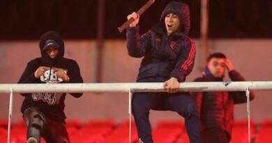 Azarkeşlər aranı qarışdırdı, futbol matçı yarımçıq qaldı - VİDEO