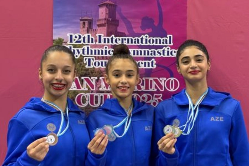 Azərbaycan gimnastları San-Marinoda 7 medal qazandı
