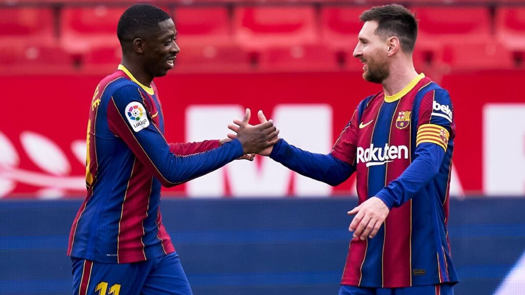 Messi Dembeleni belə təbrik etdi