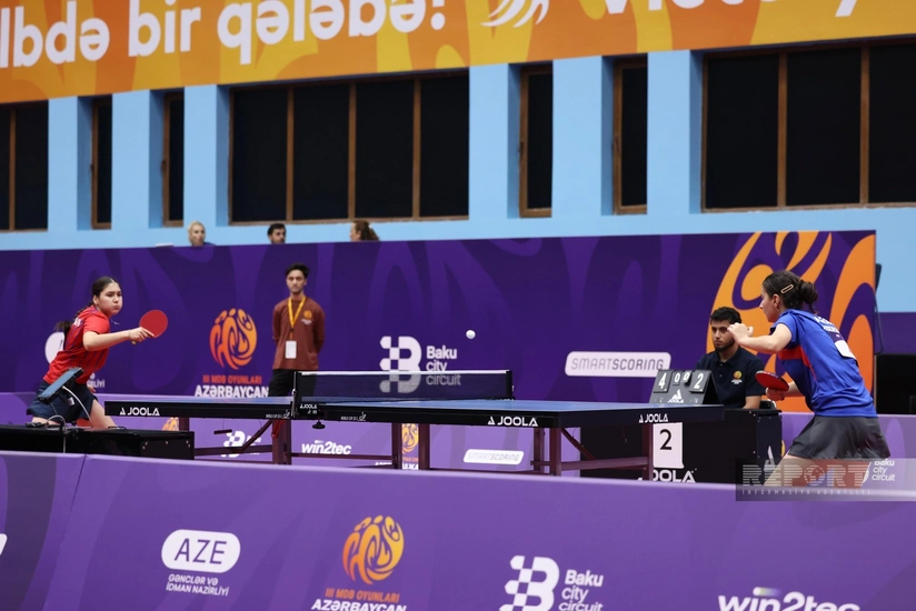 III MDB Oyunları: Azərbaycanın stolüstü tennisçisi finala yüksəldi