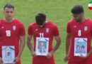 İranlı futbolçular meydana o uşaqların fotoları ilə çıxdılar