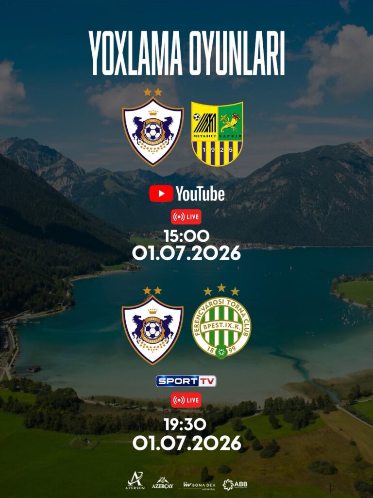 "Qarabağ"ın oyunları canlı yayımlanacaq