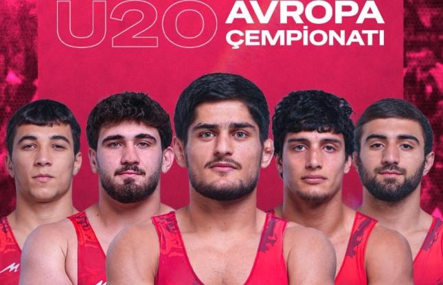 Azərbaycanın üç güləşçisi Avropa çempionatının finalında