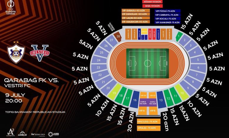 “Qarabağ”ın oyununa bilet satışı müvəqqəti dayandırıldı