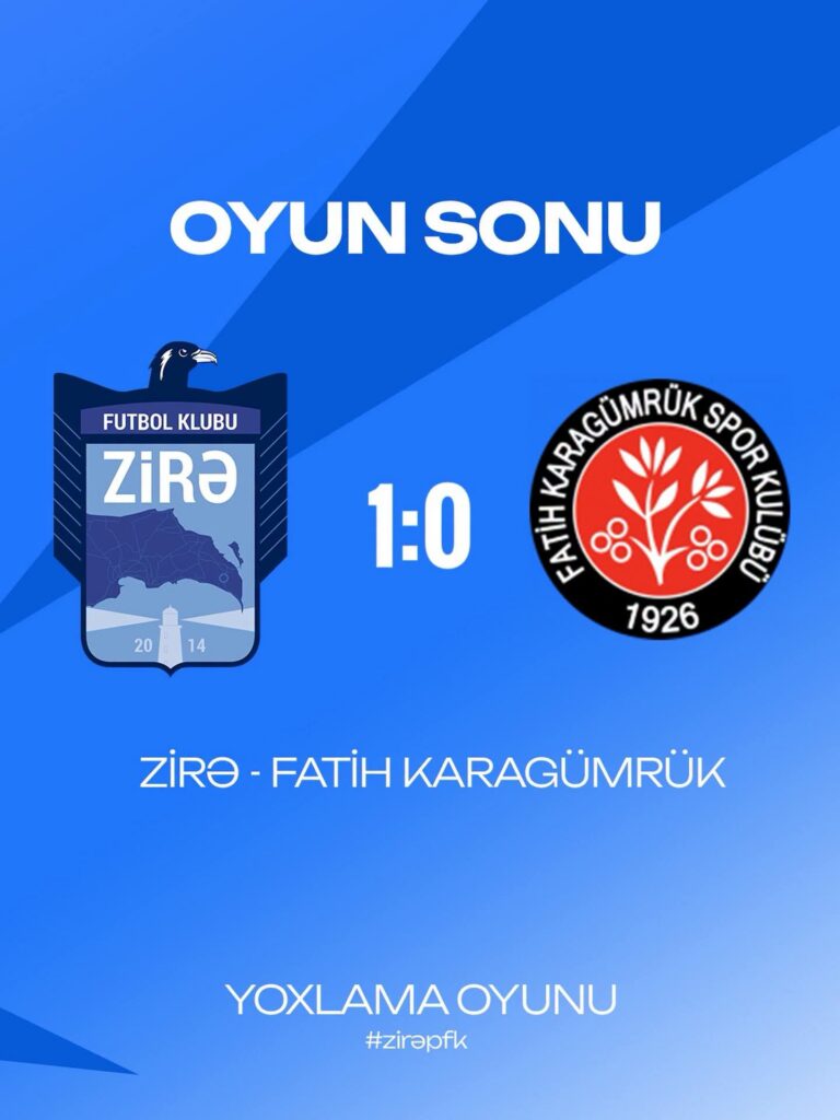 “Zirə” Türkiyə klubuna qalib gəldi