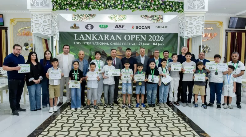 "Lankaran Open 2026" Beynəlxalq Şahmat Festivalına yekun vuruldu