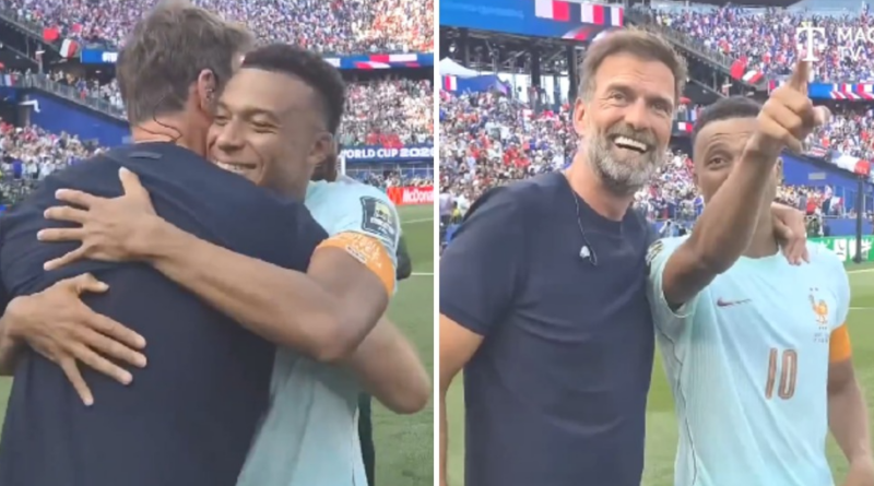 Mbappe Kloppla belə görüşdü: Alman kimə öpüş göndərib? – VİDEO