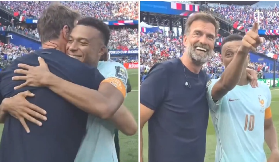 Mbappe Kloppla belə görüşdü: Alman kimə öpüş göndərib? – VİDEO